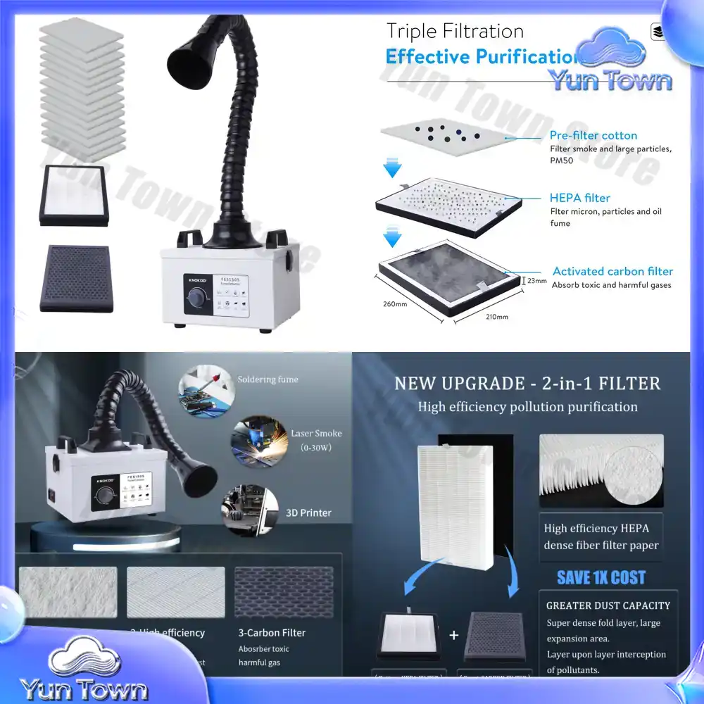 Industrial Laser Uses - Depuratore di Fumo Laser con Motore