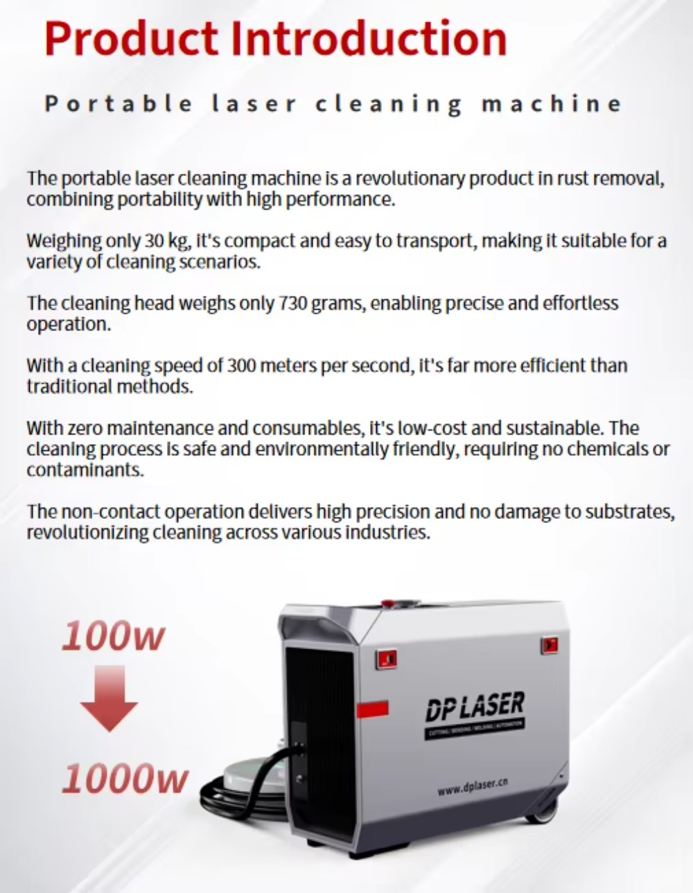 Industrial Laser Paint Removal - Macchina per Pulizia Laser Industriale Portatile