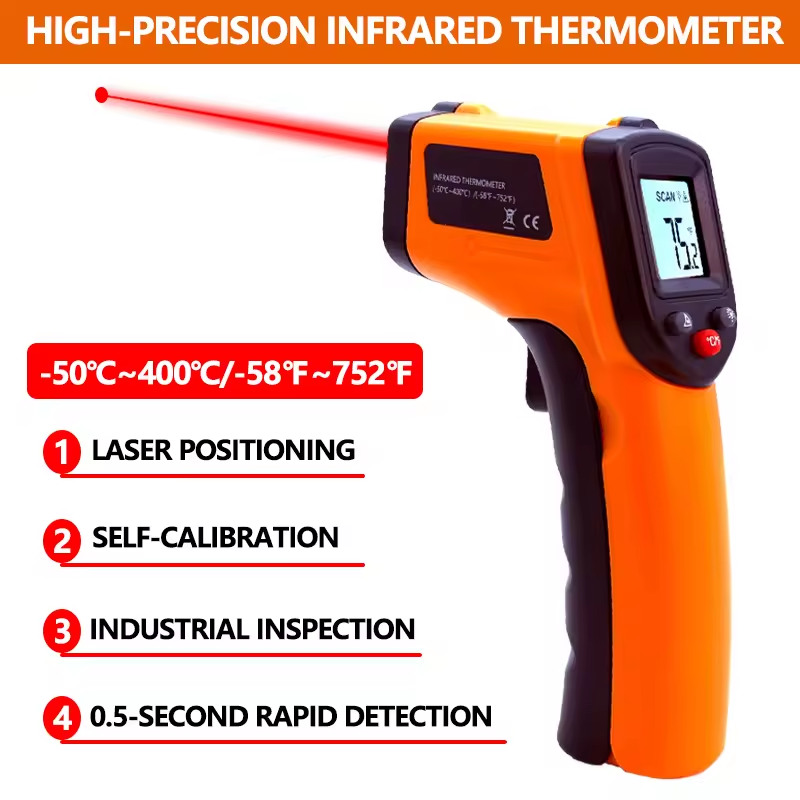 Industrial Laser Uses - Termometro a Infrarossi Portatile Senza Contatto