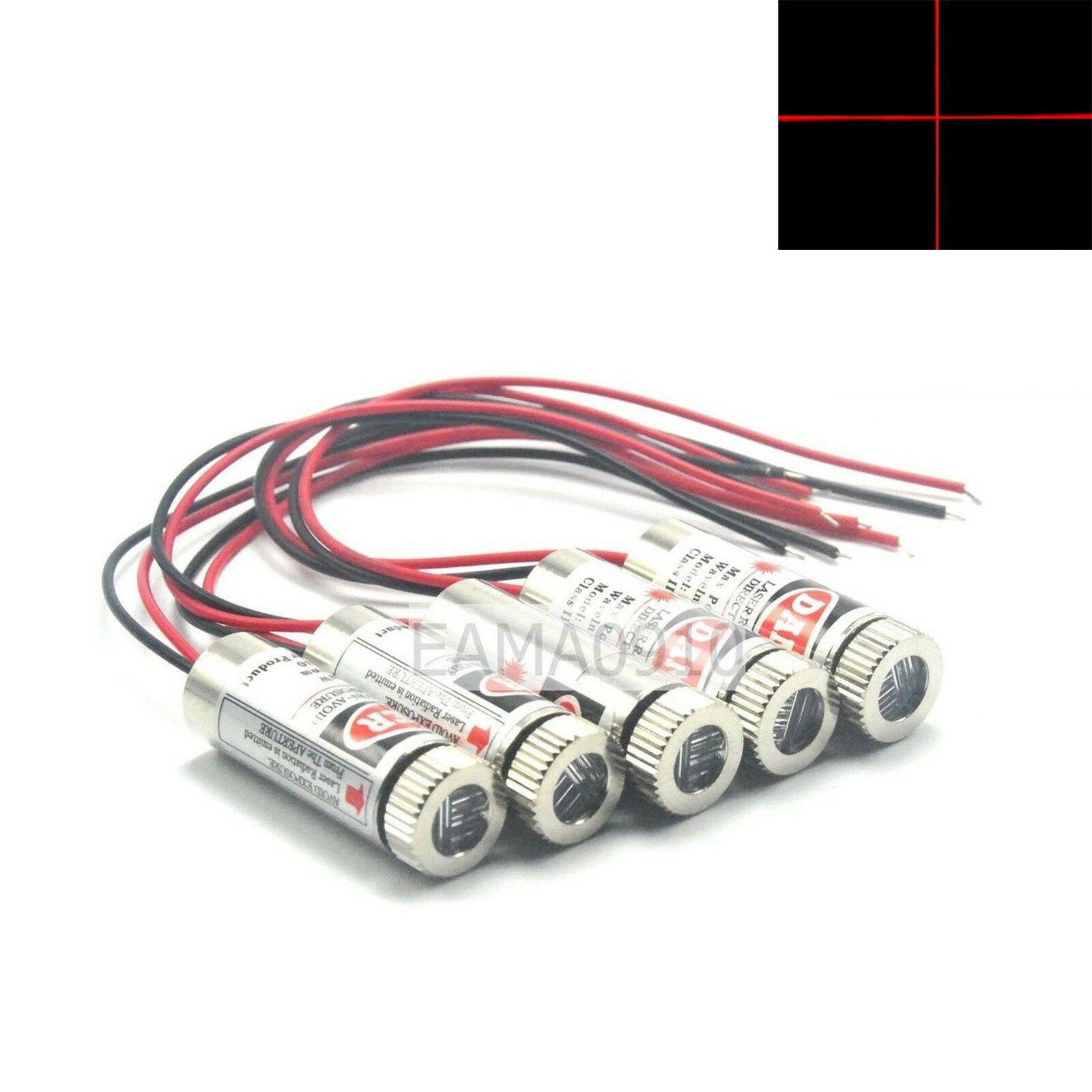 Diode Laser Module - 5pcs modulo diodo incrociato Laser rosso
