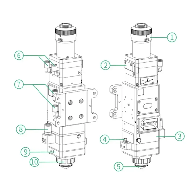 Testa di taglio in fibra 3.3KW - Industrial Laser Uses recensione e prezzo